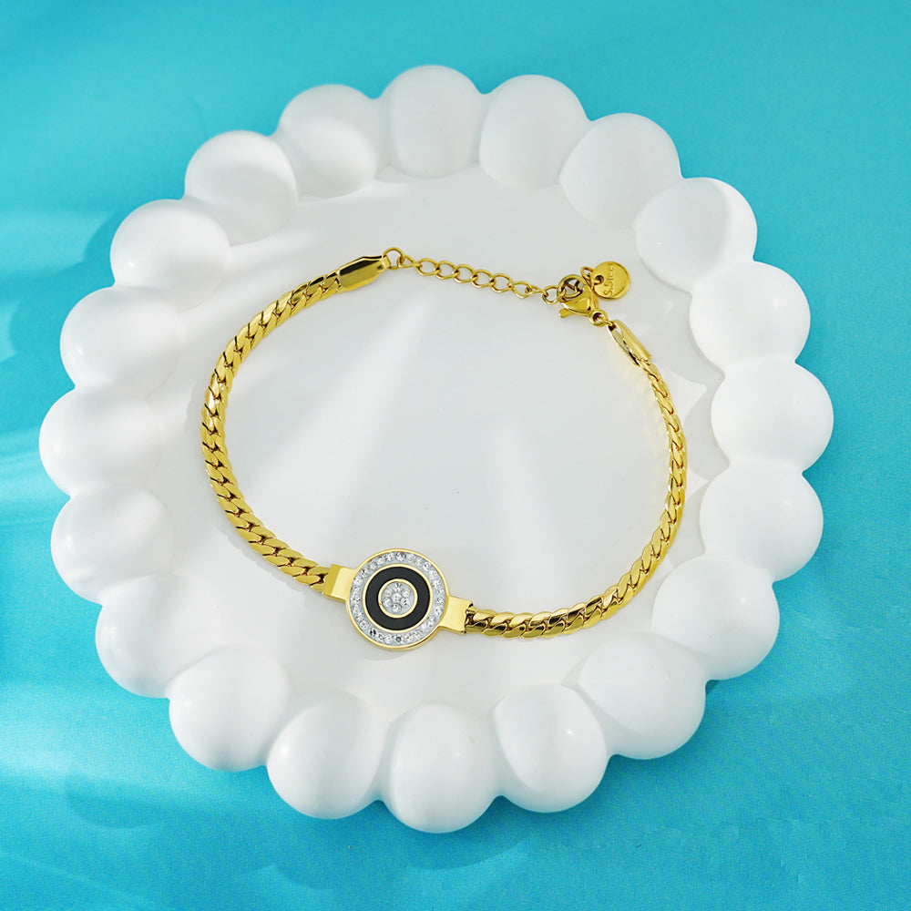 Panzerarmband mit Stein