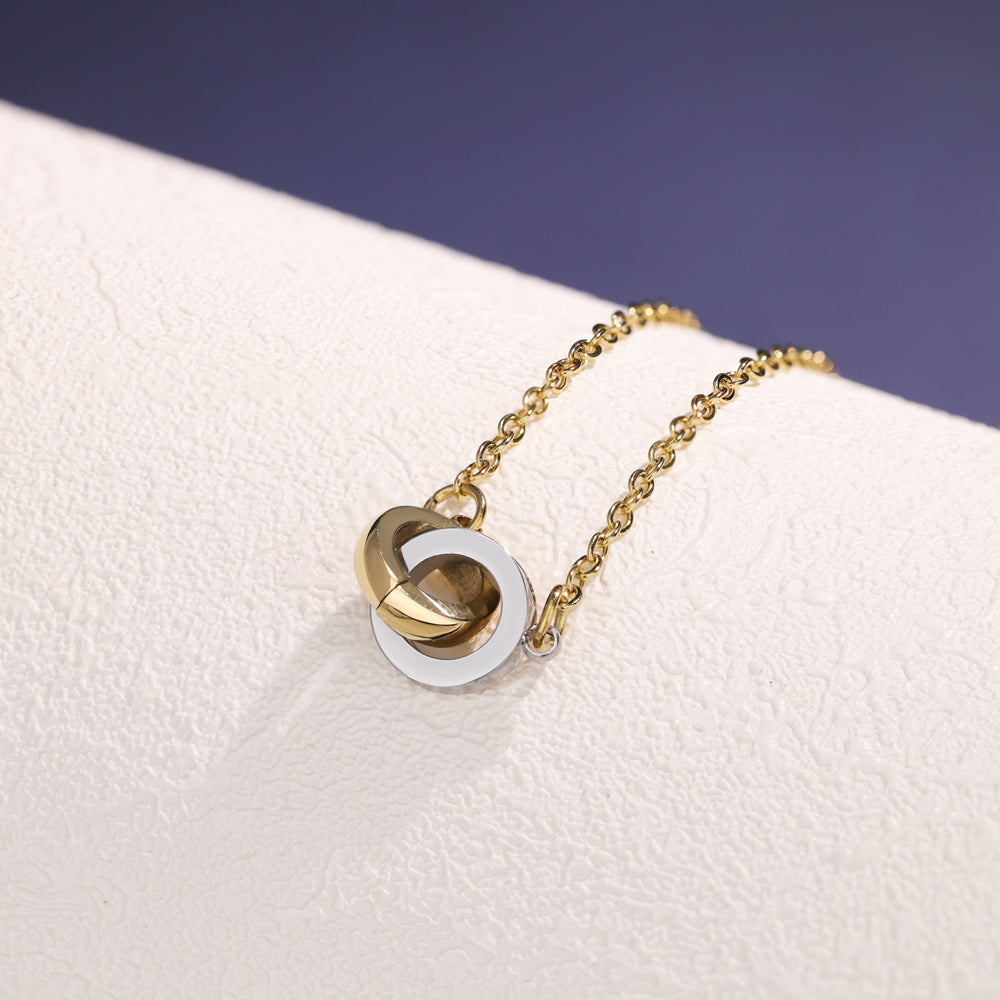 Doppelring Halskette