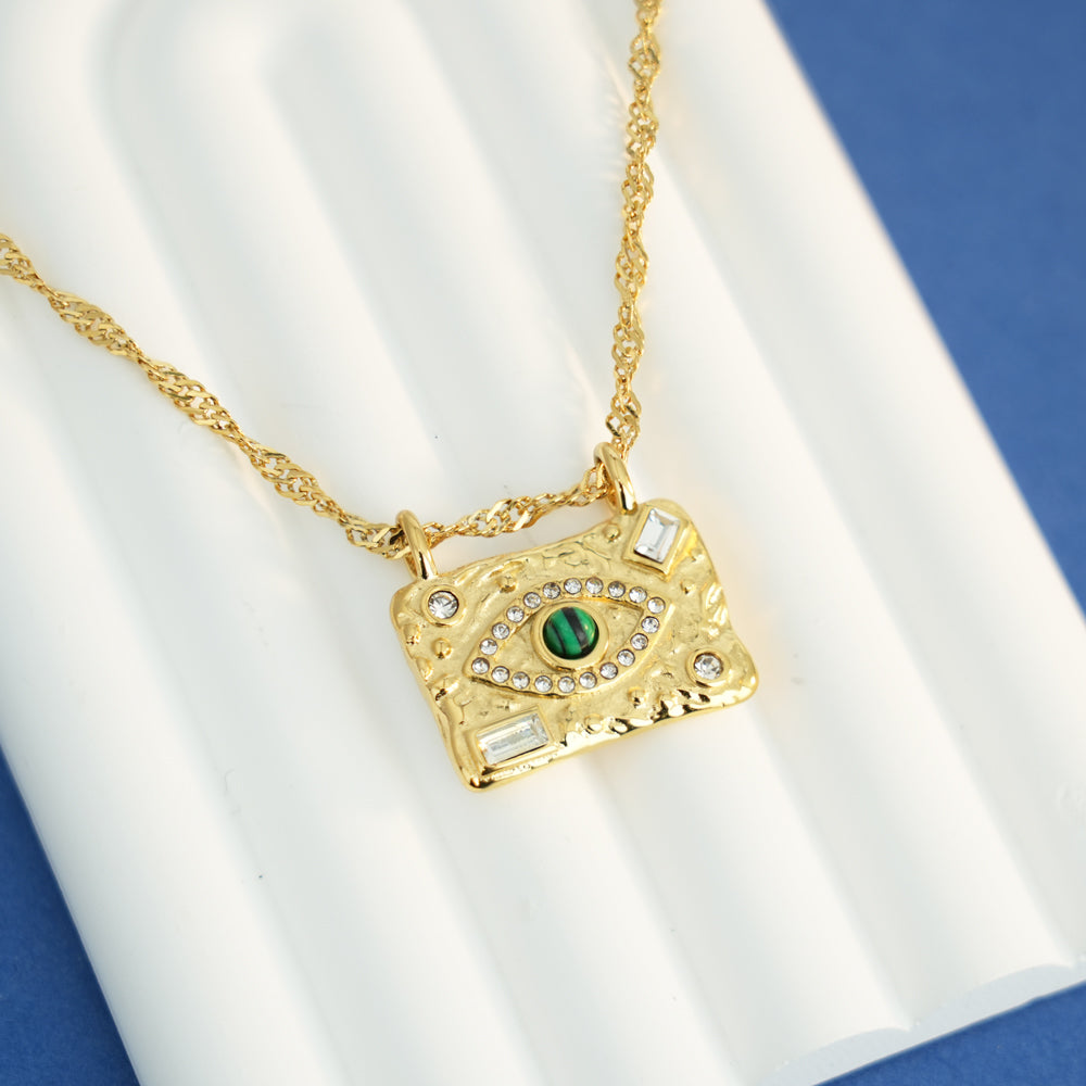 Vintage Evil Eye Halskette