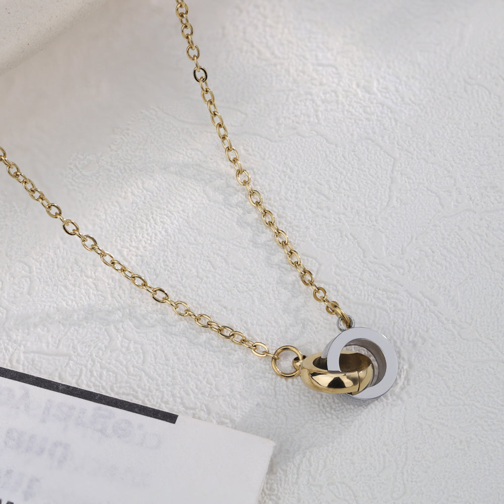 Doppelring Halskette