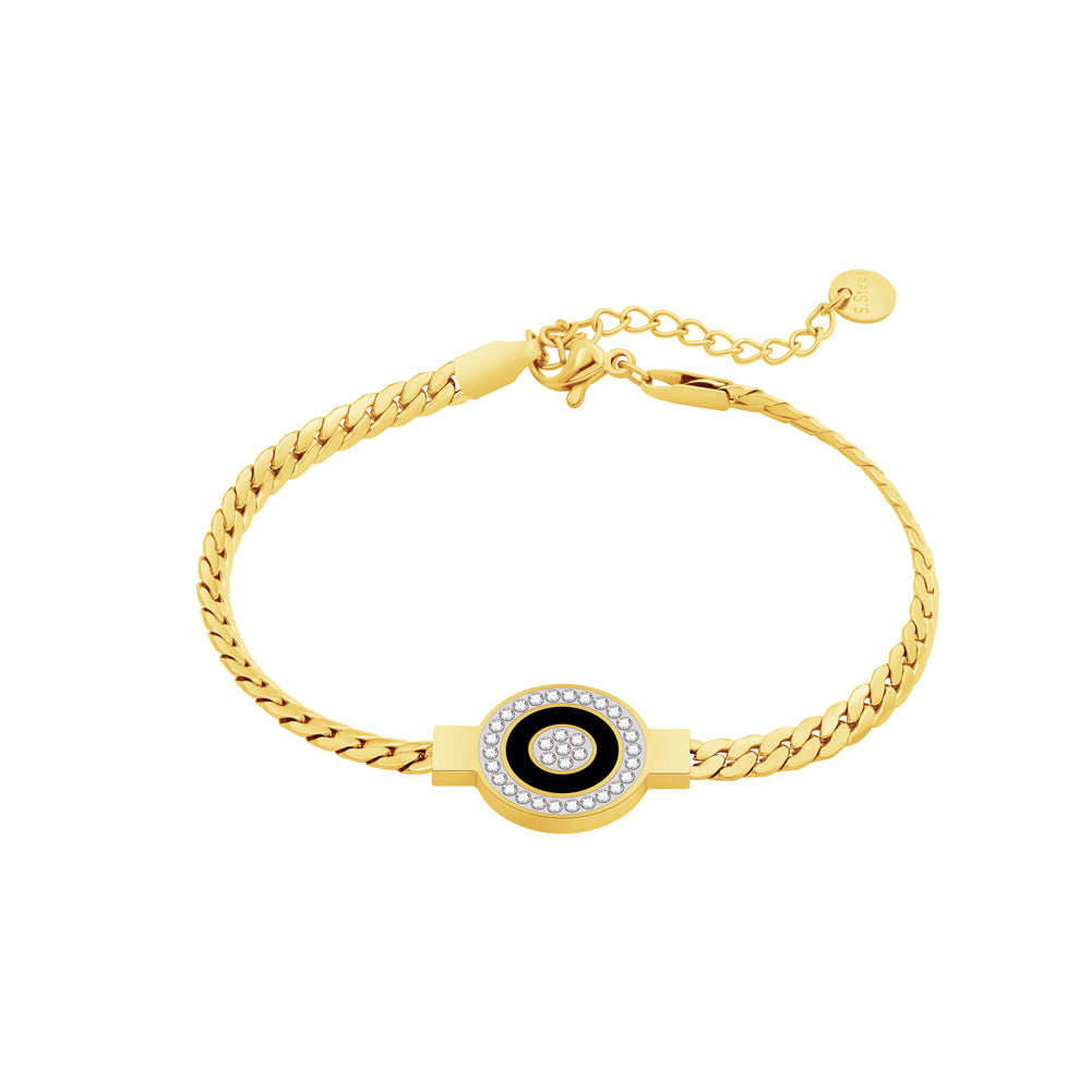 Panzerarmband mit Stein